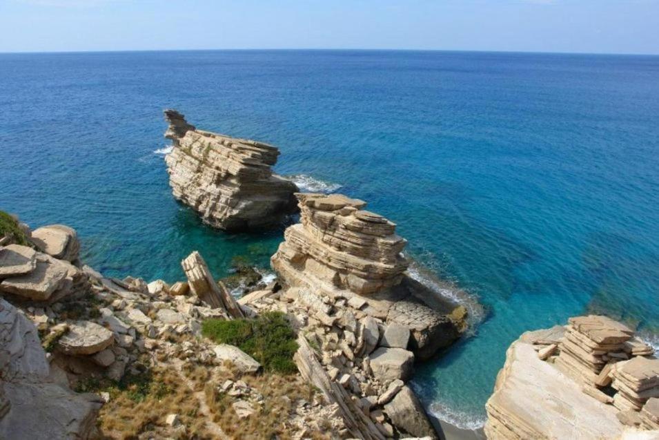 Villa George Sea View With Pool - Triopetra Exterior foto